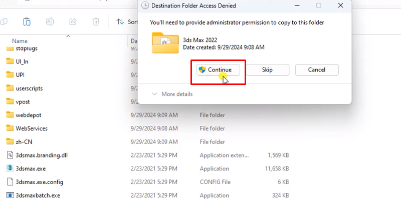 3Ds Max 2022 phiên bản ổn định 21 Bấm continue hoàn thành cài đặt và kích hoạt