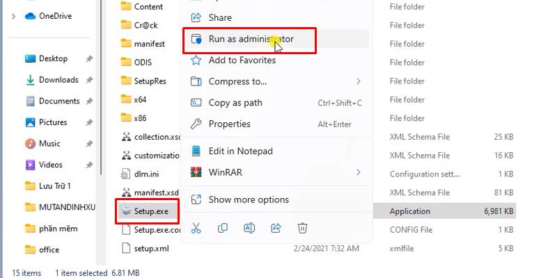 3Ds Max 2022 phiên bản ổn định 11 Chuột phải file cài đặt và chọn run as admin