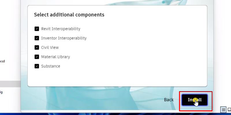 3Ds Max 2022 phiên bản ổn định 14 Bấm install