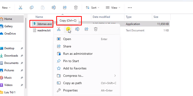 3Ds Max 2022 phiên bản ổn định 17 Copy file như hình