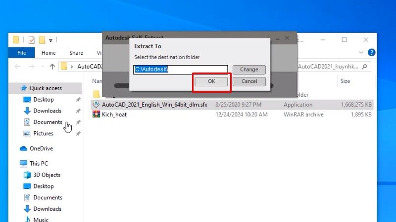 Tải Autocad 2021: Làm Theo Video Là Thành Công 12 Bấm ok