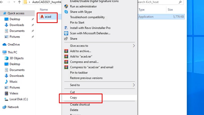 Tải Autocad 2021: Làm Theo Video Là Thành Công 18 Copy file như hình