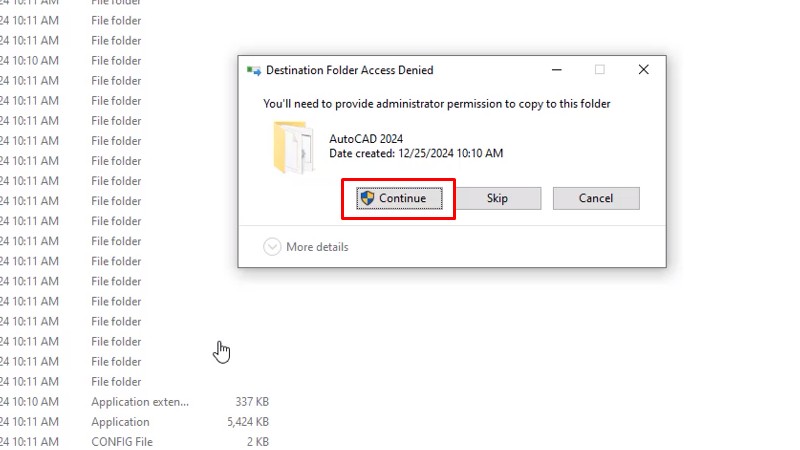 Bấm Comtinue hoàn thành quá trình cài đặt và kích hoặt dùng thử