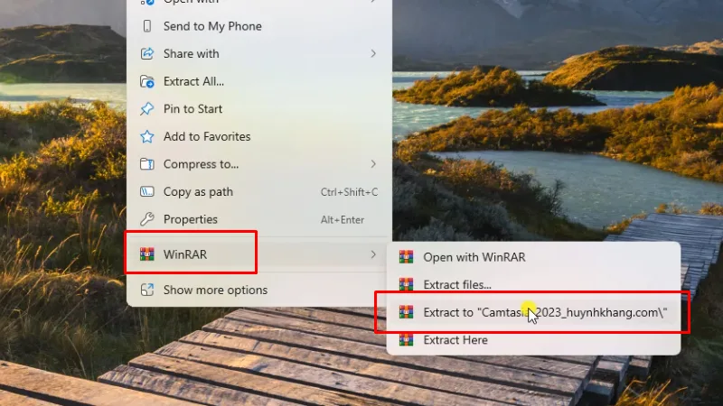 Giải nén phần mềm Camtasia 2023