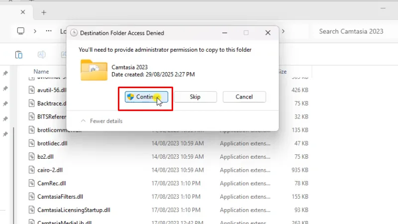 Bấm Continue hoàn thành cài đặt và kích hoạt