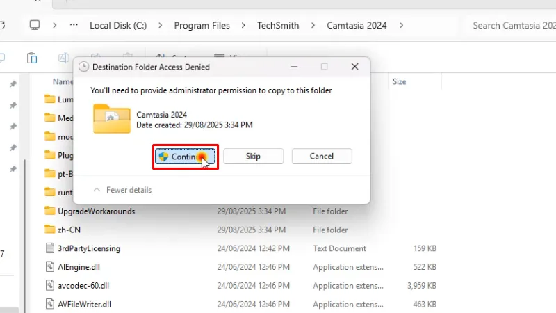 Bấm Continue hoàn thành cài đặt và kích hoạt