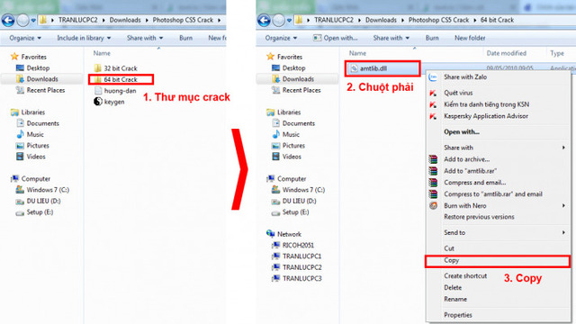 Copy file ở folder bên ngoài