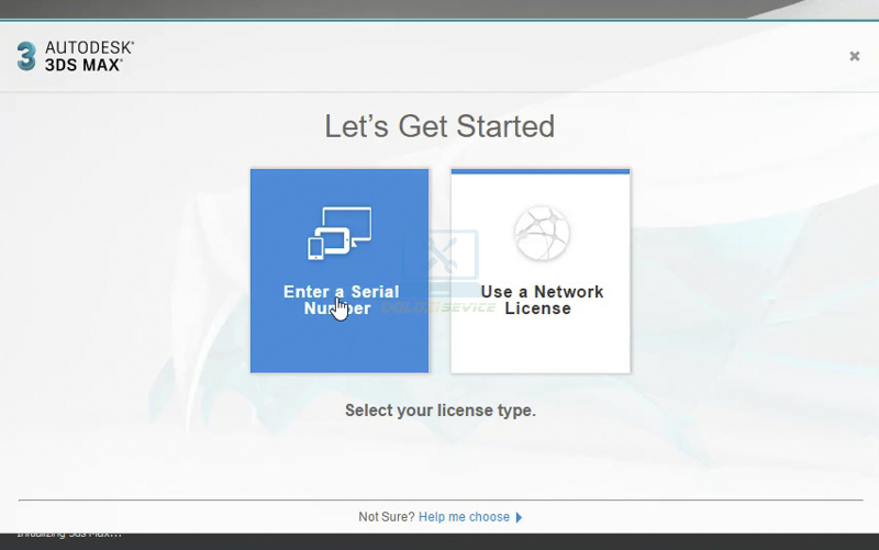 Chạy phần mềm lên sau đó nhấn Enter a Serial Number