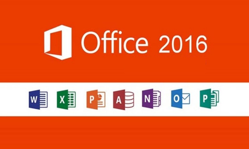 Các úng dụng có trong Office 2016